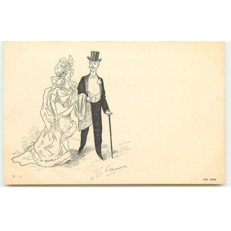 n°17514 - F. Chamouin - Couple en tenue de soirée