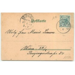 n°17526 - Imitation Bois - Fillette avec un chapeau vert