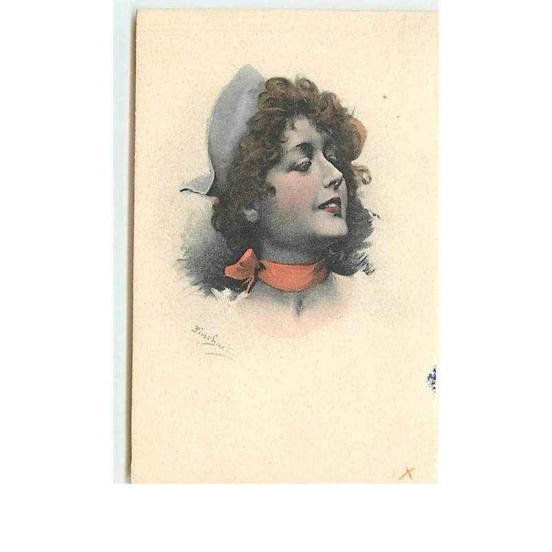 n°1756 - Portrait de femme - signée Pinchart