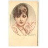 n°17560 - Mauzan - 78-4 Jeune femme dans un médaillon