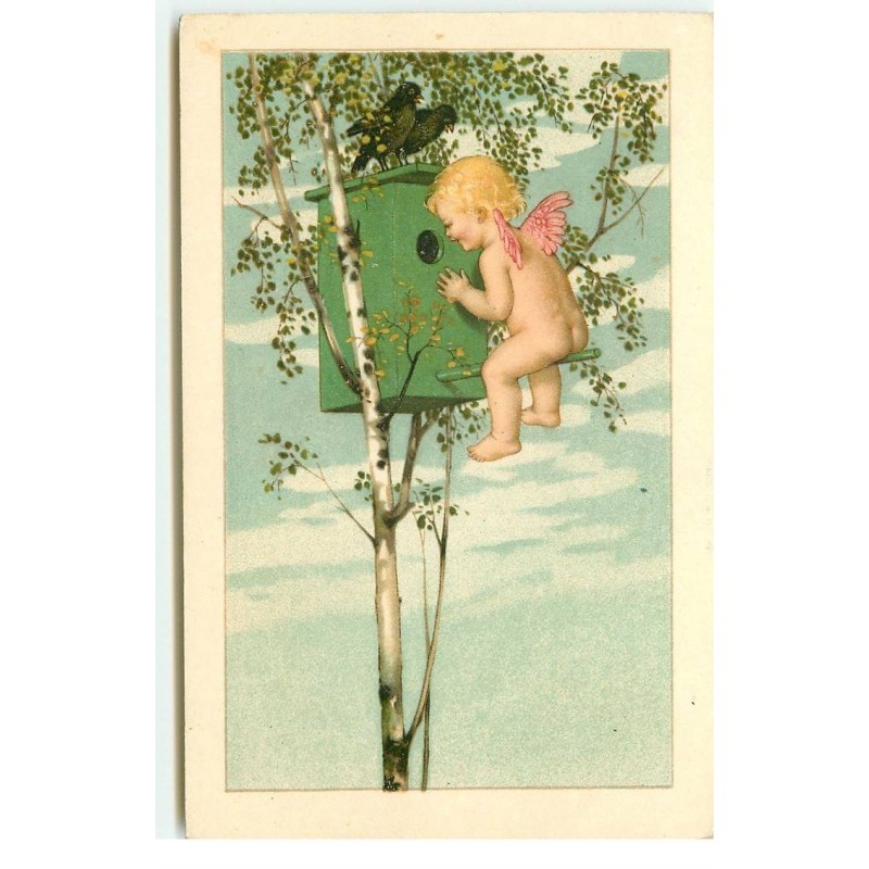 n°17563 - Vienne n°999 - Flatscher - Ange regardant dans un nichoir