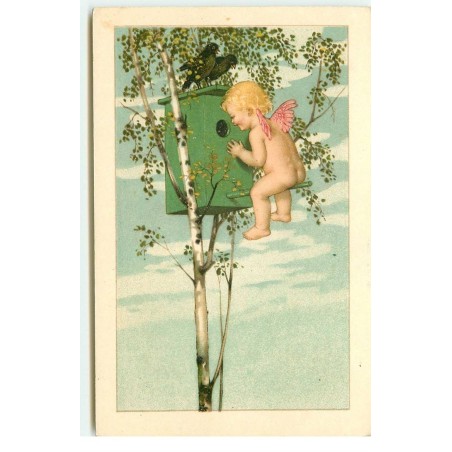 n°17563 - Vienne n°999 - Flatscher - Ange regardant dans un nichoir