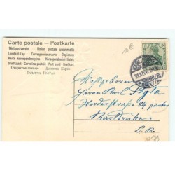 n°17579 - Carte Gaufrée - Clapsaddle - Prosit Neujahr - Fillette portant une tenue de clown
