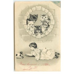 n°17595 - Carte Gaufrée -...
