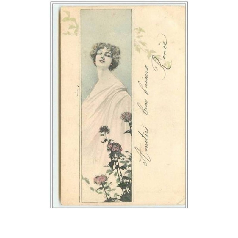 n°1760 - Femme et fleurs