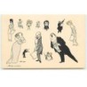 n°17610 - Xavier Sager - Artistes Mondains - Hommes et femmes chantant