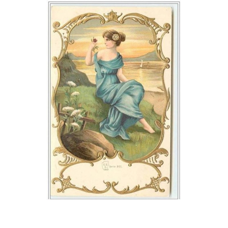n°1762 - Femme assise au bord de la mer