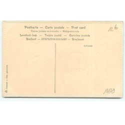 n°17649 - Homme jouant de la mandoline, et tenant un singe faisant la manche