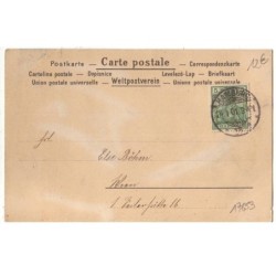 n°17653 - Carte à Paillettes - Portrait d'une Jeune femme de profil