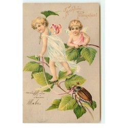 n°17669 - Carte Gaufrée -...