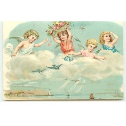 n°17699 - Anges dans des...