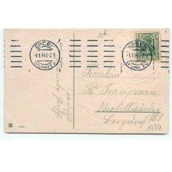 n°17728 - Carte Gaufrée - Viel Glück im Neuen Jahre - Enfants ramassant des pièces d'or