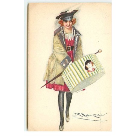 n°17756 - Mauzan n°80-1 - Jeune Femme portant une boite à chapeau