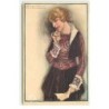 n°17760 - Mauzan n°321-2 - Jeune Femme songeuse après avoir lu une lettre