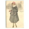 n°17763 - Mauzan n°201-5 - Jeune femme portant un manteau noir