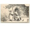 n°10723 - Carte Fantaisie Gaufrée - Noël - Enfants sur une luge n°2