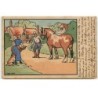 n°17766 - MM Vienne n°145 - Evans Linton - Une femme discutant avec un homme tenant un cheval