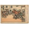n°17768 - MM Vienne n°145 - Evans Linton - Cavaliers et chiens d'une meute sur une place dans un village