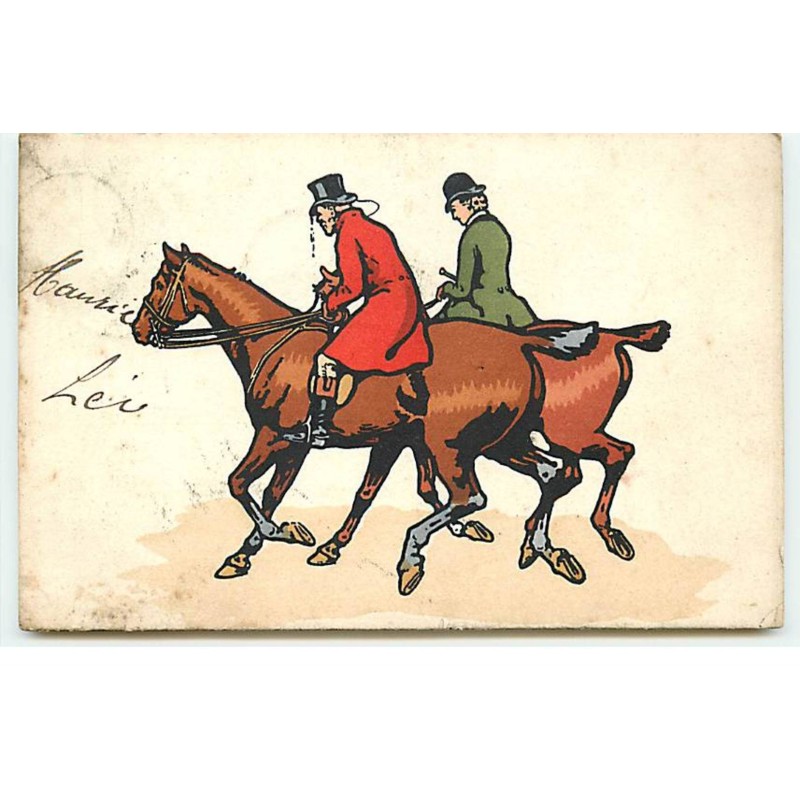 n°17771 - MM Vienne n°308 - Un homme et une femme sur leur monture
