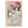 n°17774 - A Seashore Story Without Words in Four Parts - Part Three - Couple, buvant du champagne - Homard