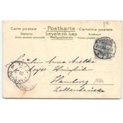 n°17784 - Carte Gaufrée - Clapsaddle - Fröhliche Weihnachten - Fillette portant un agneau dans les bras