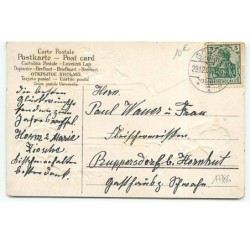 n°17786 - Carte Gaufrée - Prosit Neujahr - Ange postant une lettre