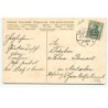 n°17787 - Carte Gaufrée - Viel Gluck zum neuen Jahre - Ange tirant un panier en osier rempli de pièces d'or