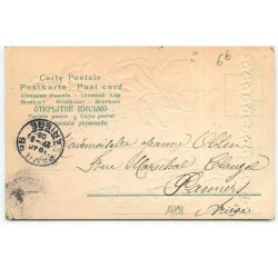 n°17798 - Carte Gaufrée - Amitiés - Iris