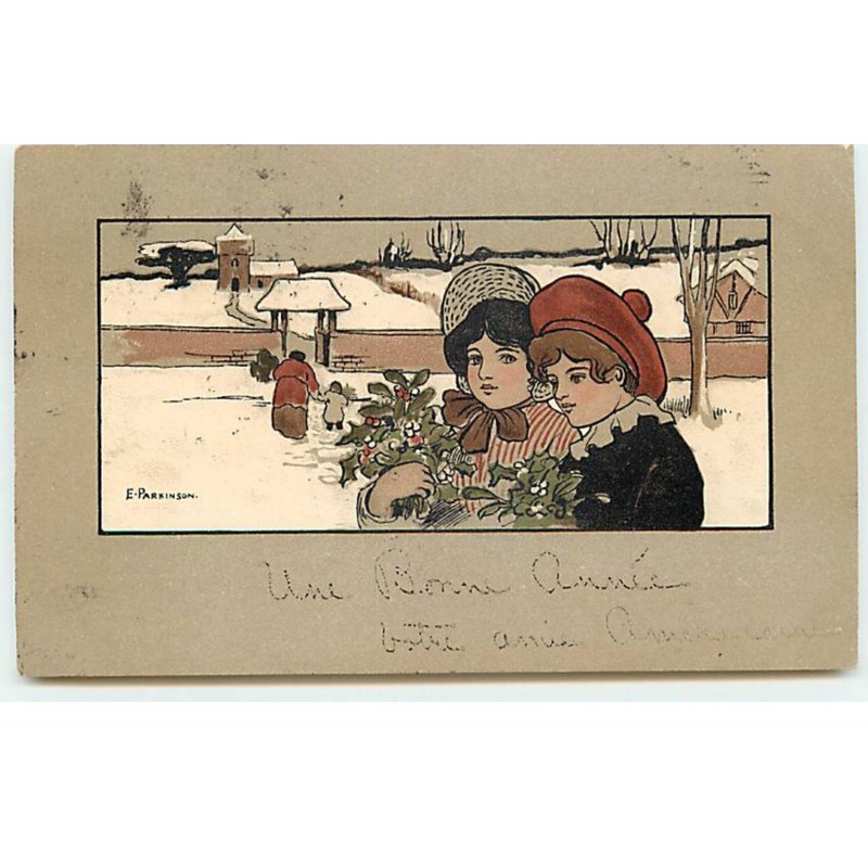 n°17819 - Ethel Parkinson - MM Vienne n°165 - Enfants portant du houx et du gui