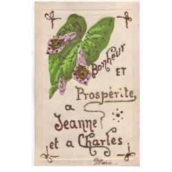 n°17850 - Carte Gaufrée...