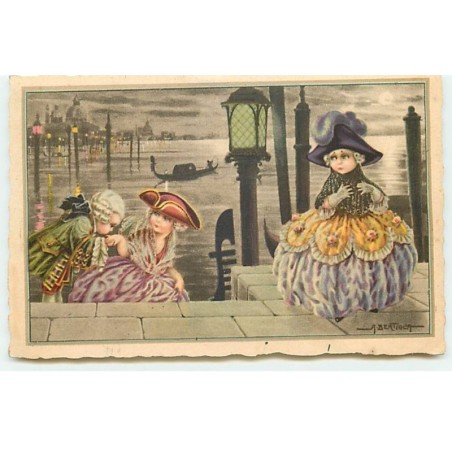 n°17851 - A. Bertiglia - Jeunes femmes sur les quais de Venise