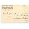 n°17884 - Carte Gaufrée - Joyeuses Pâques - Poussins dans un panier en osier, rempli de violettes