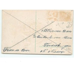 n°10742 - Carte Fantaisie Gaufrée - Gelukkig Nieunjaar - Enfant sur une luge - Sports Hiver