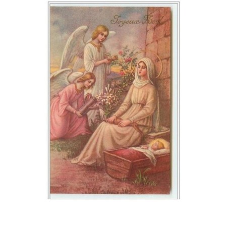 n°1790 - Joyeux Noël - Nativité, anges