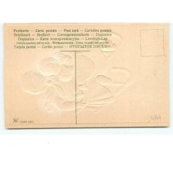 n°10744 - Carte Fantaisie Gaufrée - Style Flatscher - Enfants sur une Luge n°1