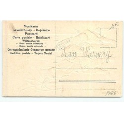 n°18028 - Carte Gaufrée - Bonne Année - Petits ramoneurs au pied d'une immeuble