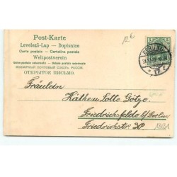 n°18031 - Herzlichen Glückwunsch zum Jahreswechsel - 1903 - Jeune femme - comète