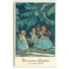 n°18033 - Die besten Wünsche zum neuen Jahre - Anges apportant des cadeaux dans la nuit