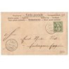 n°18050 - Carte a paillettes - Jeune femme portant un chapeau