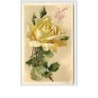 n°1806 - Catharina Klein - Carte Gaufrée - Rose Jaune