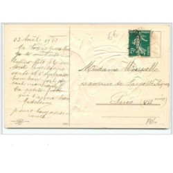 n°1806 - Catharina Klein - Carte Gaufrée - Rose Jaune