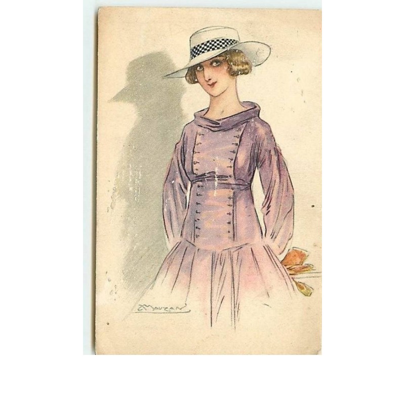 n°1809 - Mauzan - n°202 - 2 - Femme avec chapeau