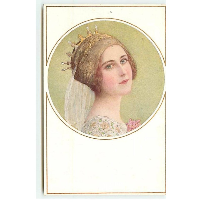 n°18112 - MM Vienne n°915 - Portrait d'une jeune femme portant une couronne