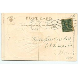 n°18120 - Carte Gaufrée - Clapsaddle - Affectionate Greeting - Enfant tenant une lettre au milieu d'un coeur