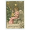 n°18136 - Gesegnete Weihnachten - Ange tenant une lanterne