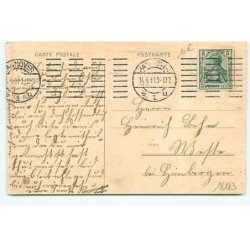 n°18183 - Carte Gaufrée - Frohe Ostern - Enfants jouant avec un lièvre
