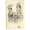n°10763 - Carte Illustrateur - W. Braun - Couple de Femmes n°3
