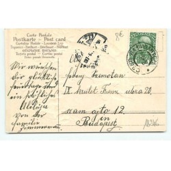 n°18246 - Carte Gaufrée - Fröhliche Ostern - Fillette sortant d'un oeuf