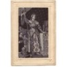 n°18254 - Carte Brodée Tissée Soie - Ingres - Jeanne d'Arc