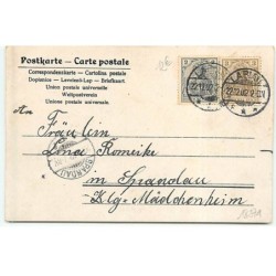 n°18271 - Fröhliche Weihnachten - Ange gardien bordant deux enfants
